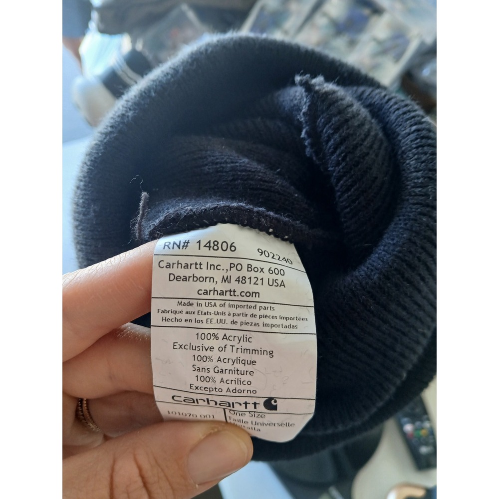 Carhartt cuffed beanie black NWOT - Picture 3 of 5